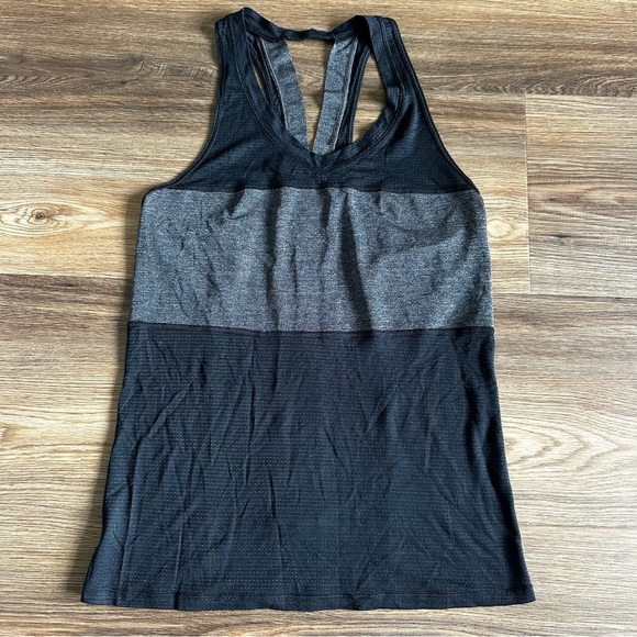 Lululemon Women Black Racerback Pedal To The Medal Singlet Running Tank Top 2/4* - Picture 1 of 6